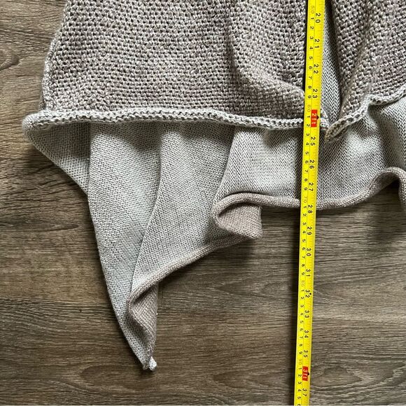 Culture Phit Wool Blend Tan Beige Thick Knit Open Cardigan Women's size Large - Picture 10 of 11